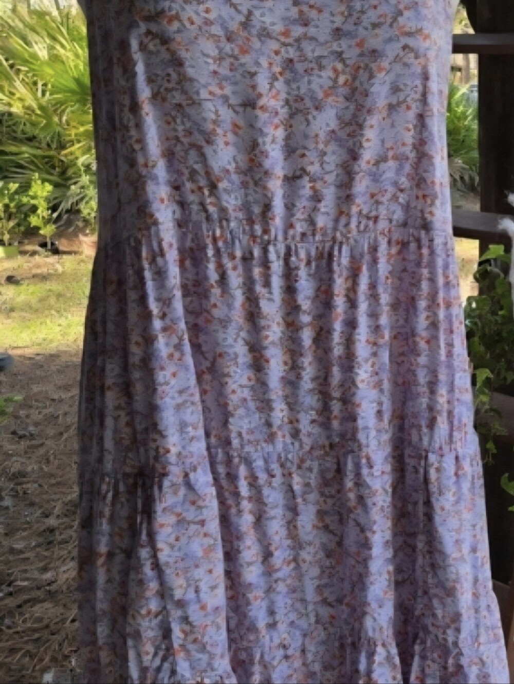 Old Navy Lilac Prairie Floral Swing Dress Size Large With Pockets